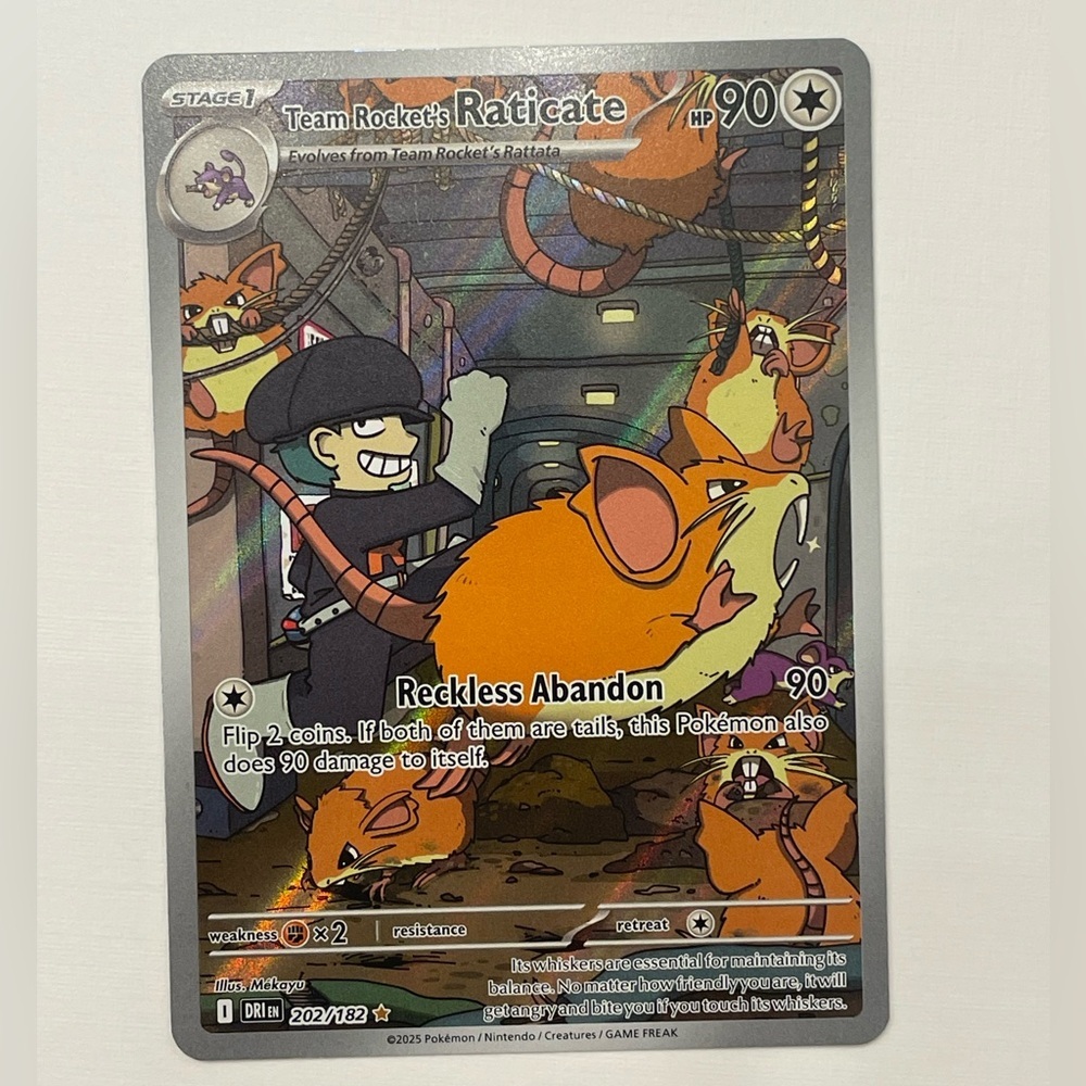 🦝 Team Rocket’s Raticate – 207/165 – Destined Rivals – NM Condition 🦝 - Picture 2 of 3